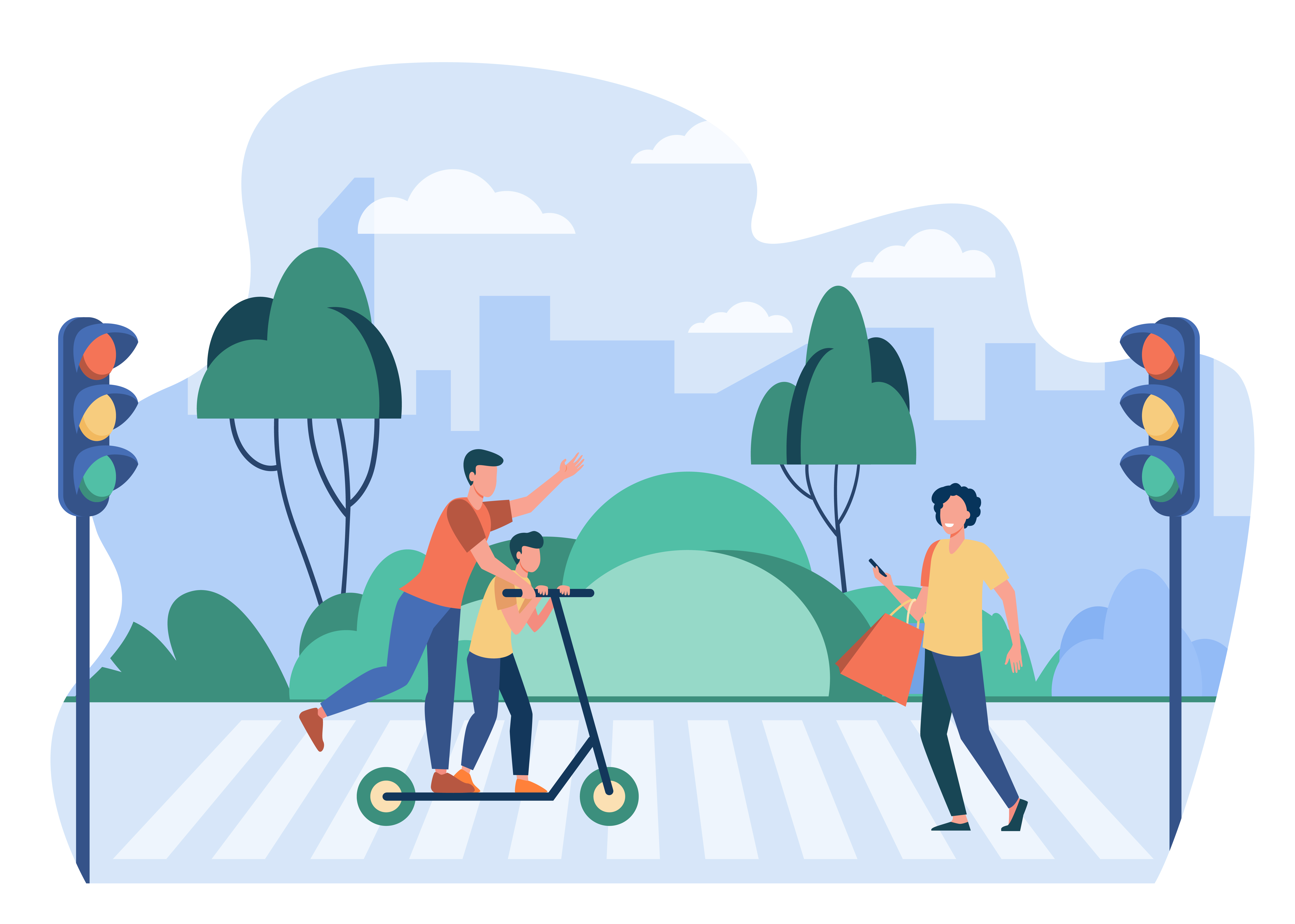 Abagenzi bambuka umuhanda